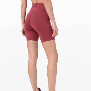 Wunder Train High Rise 6” Short in Chianti Size 6